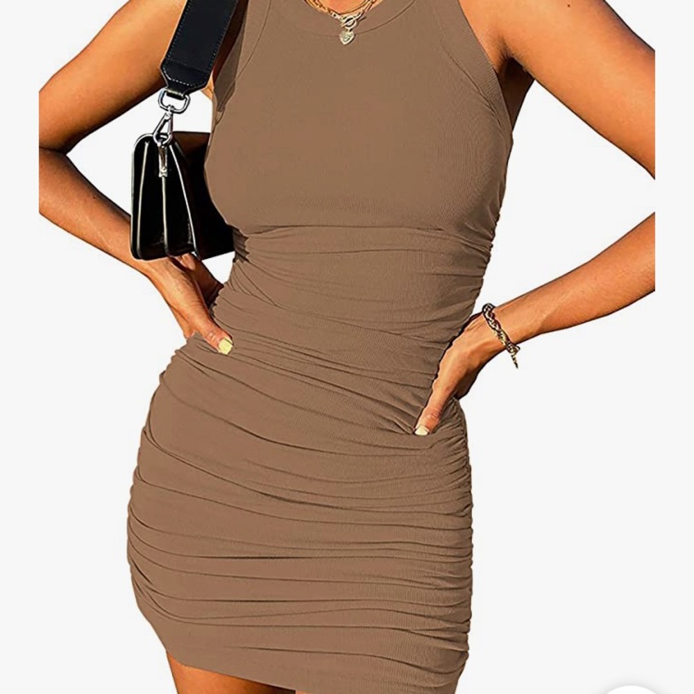 Bodycon Tank Dress Ruched